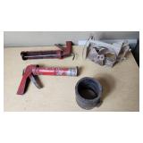 Caulking Gun and Ventilation Fan with Accessories including Hose Clamp and Duct
