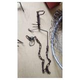 Fishing Net, Traps, Cooler, and Compass Lot