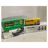 Scotch Tape and Dispenser, Swingline Stapler and Staples