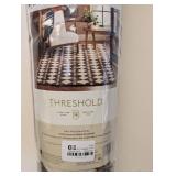 NEW THRESHOLD AREA RUG (BROWN & WHITE PATTERNED) 5’x7’
