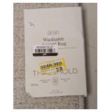 NEW THRESHOLD WASHABLE ACCENT RUG (CREAM) 30”x46”