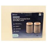 BLUEAIR MINI RESTFUL SUNRISE CLOCK AIR PURIFIER 2PK.