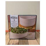 TRUDEAU PORCELAIN BOWL SERVING SET 3PC.
