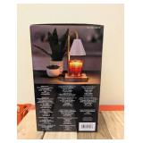 MIKASA HOME ACCENTS ADJUSTABLE HEIGHT CANDLE WARMER WHITE