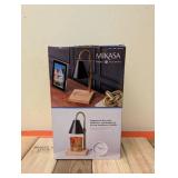 MIKASA HOME ACCENTS ADJUSTABLE HEIGHT CANDLE WARMER BLACK