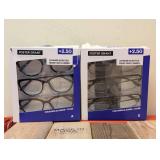 (2) NEW FOSTER GRANT +2.50 READING GLASSES 3PK.