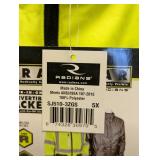 NEW RADWEAR 4-IN-1 HI-VIZ CONVERTIBLE JACKET 5X