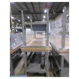 METAL, ADJUSTABLE HEIGHT, U-LINE PACKING TABLES
