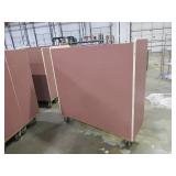 WOODEN ROLLING WAREHOUSE CARTS