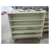 WOODEN, ROLLING WAREHOUSE CARTS