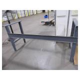 HEIGHT ADJUSTABLE WORK BENCH WITH WOOD BENCH TOP