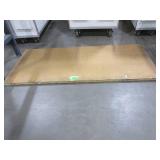 HEIGHT ADJUSTABLE WORK BENCH WITH WOOD BENCH TOP