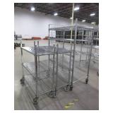 CARI ALL, METRO STYLE,  WIRE SHELVING ON WHEELS