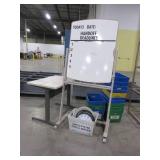 HERMAN MILLER WORK TABLE AND MIXED OFICE ACCESSORIES