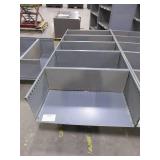 GRAY METAL SHELVING - TRIPLE WIDE