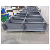 GRAY MEAL SHELVING UNITS - DOUBLE WIDE AND SINGLE WIDE