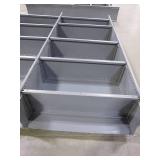 GRAY MEAL SHELVING UNITS - DOUBLE WIDE AND SINGLE WIDE