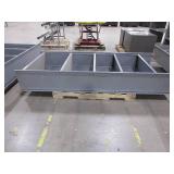 GRAY MEAL SHELVING UNITS - DOUBLE WIDE AND SINGLE WIDE