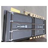 AMTAB WOOD GRAIN TOP FOLDING TABLES