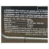 Mr. Heater Big Buddy Pro 18,000 BTU Radiant Heater, 450 ft² Capacity, Model# MH18B MSRP $149.99