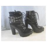 (BS) Black Platform High Heel Boots...