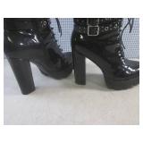 (BS) Black Platform High Heel Boots...