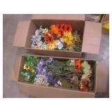 (F-2) 2 Boxes of Faux Flowers...
