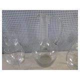 (A-3) Toscany Etched Blown Glass De...