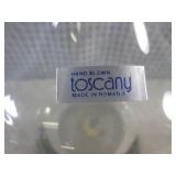 (A-3) Toscany Etched Blown Glass De...