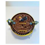 vintage Cast Iron Race Horse Mechanical Bank. This collectible item is highly sought after by enthusiasts of antique toys and mechanical banks.