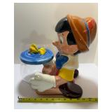 Vintage Disney Pinocchio & Cleo Fishbowl Cookie Jar by Treasure Craft.