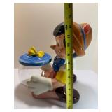 Vintage Disney Pinocchio & Cleo Fishbowl Cookie Jar by Treasure Craft.