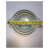 Vintage Pyrex "Crazy Daisy" Spring Blossom Green 3-Piece Casserole Dish Set (Model #473, 474-B, 475)