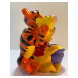 RARE Disney Winnie the Pooh & Tigger Friends Ceramic Cookie Jar Canister Westland Giftware Vtg