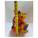 RARE Disney Winnie the Pooh & Tigger Friends Ceramic Cookie Jar Canister Westland Giftware Vtg