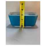 Vintage PYREX Primary Colors Refrigerator Dish Set (4 Pieces w/ Lids) – Red, Blue, Yellow