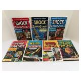 RARE EC Comics 7-Book Lot! 1990s Russ Cochran / Gemstone Reprints: Shock, Weird Science & Fantasy.  All comic books are bagged and boarded.