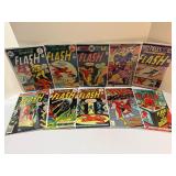 VINTAGE DC Comics: THE FLASH HUGE Lot of 10 Bronze Age Comic Books (1970s) - Bagged & Boarded!