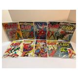 Vintage THE FLASH DC Comics Lot (10 Issues, Silver & Bronze Age) - Vandal Savage, Green Lantern, Weather Wizard! All comic books are bagged and boarded.