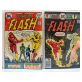 VINTAGE DC Comics The Flash Collection (10 Issues) - Bronze Age & Modern - Wally West, Barry Allen, Reverse-Flash, Green Lantern.  All comic books are bagged and boarded.