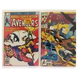 Vintage Marvel Comics AVENGERS Lot (10 Issues) - Key Appearances: Yellowjacket, Captain Marvel (Monica Rambeau), Doctor Doom, & More (1980s-1990s). All comic books are bagged and boarded.