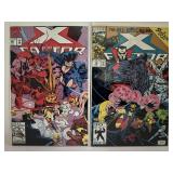 HUGE Lot of 11 Vintage Marvel X-Factor Comics (1988-1993) Key Issues: Fall of Mutants, Inferno, Apocalypse Crossover! All comic books are bagged and boarded.