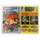 Vintage DC Comics Justice League of America Lot of 9 Issues 1980s JLA #1, #255 Endgame + More. All comic books are bagged and boarded.