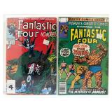 Lot of (8) Vintage Marvel Comics FANTASTIC FOUR Issues - Silver & Bronze Age Collection. All comic books are bagged and board.