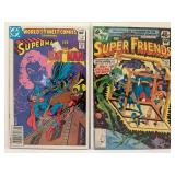 Lot of 10 Vintage DC Comics SUPERMAN Collection - Bronze Age/Copper Age FT. Wonder Woman, Crisis, Blackout.  All comic books are bagged and boarded.