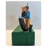 Vintage "Birdie Putt" Cast Iron Mechanical Coin Bank