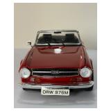 Rare Ertl / Britains Collectibles 1:18 Scale Diecast Model Red Triumph TR6 Roadster