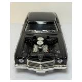 Rare 1/18 Scale Custom 1970 Chevy Monte Carlo SS 454 Pro Street Diecast Model w/ Blower - Ertl/Auto World