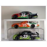 RARE Lot of 3: 1998 Todd Bodine #35 Tabasco Pontiac Grand Prix Diecast Cars (Black, Green, Orange/White)