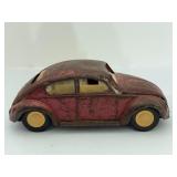 VINTAGE 1960s Tonka Red Volkswagen VW Beetle Bug #52680 Pressed Steel Toy Car